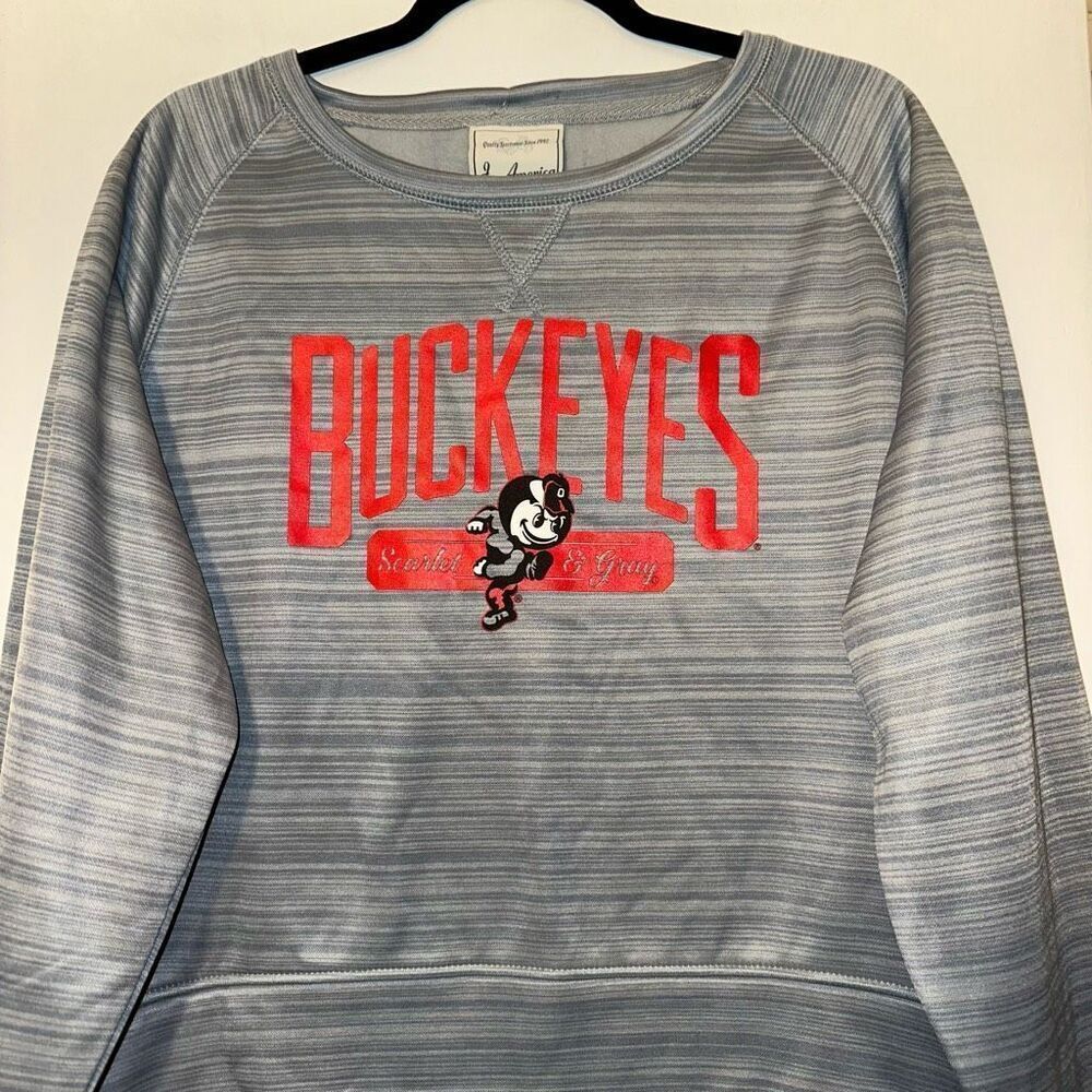 J. America Women’s Gray OSU Graphic Crewneck Sweatshirt XXL NWT - Picture 3 of 12